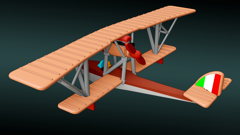 Macchi M.5 - WWI Seaplanes - 1/144 Scale - wargame3d