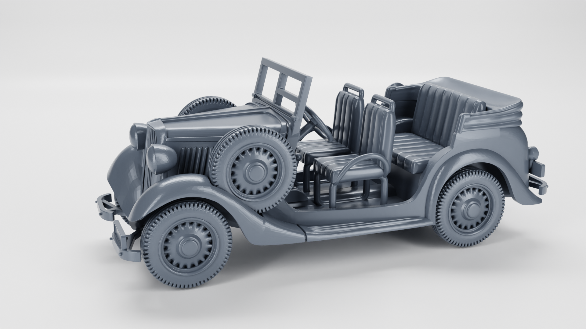 Fiat 508IIIW Lazik Jeep (opened and closed) - Polish Army - 28mm Scale -  wargame3d