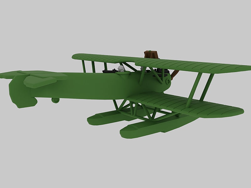 Hansa-Brandenburg W12 - WWI Seaplanes - 1/144 Scale - wargame3d