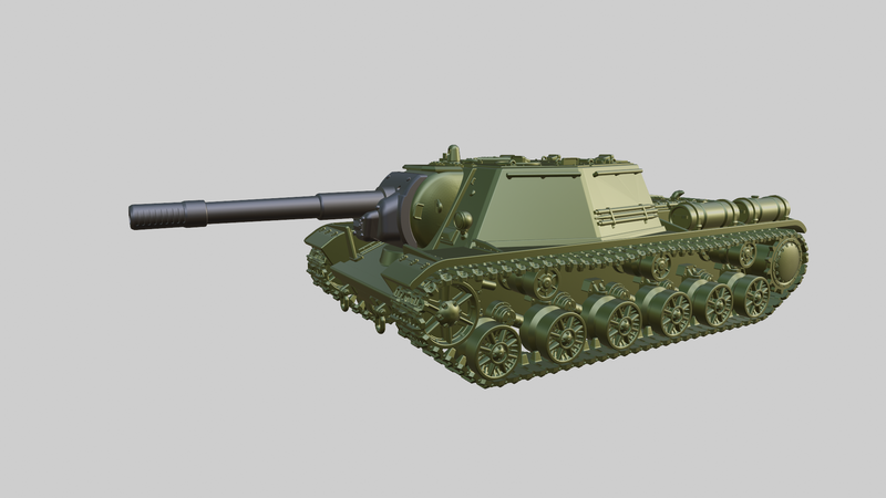 SU-152 Heavy SPG - Russian Army -  wargame3d- 28mm Scale