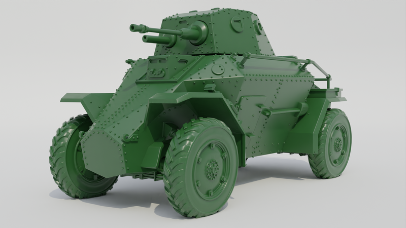 39M Csaba Armoured Car - Hungarian Army - 28mm Scale - Bolt Action - wargame3d