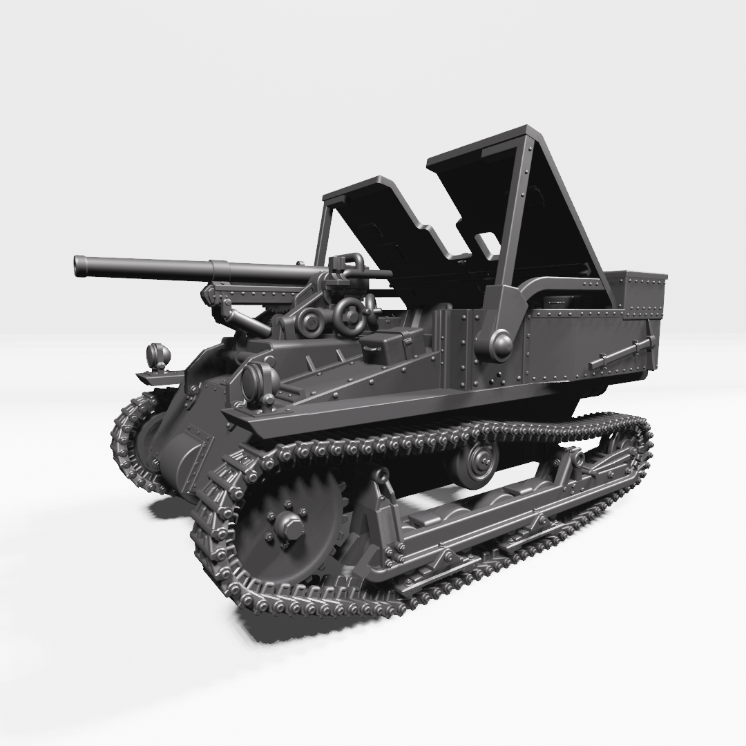 Carden-Loyd Mk.VI with 47mm Gun- Belgian Army - 28mm Scale -  wargame3d
