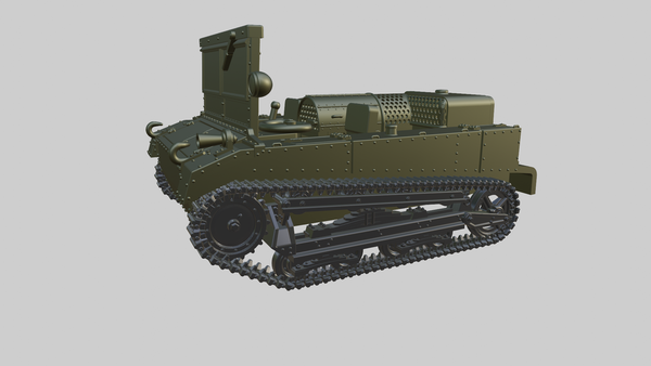 C2P Artillery Tractor (Poland) - Polish Army - 28mm Scale - Bolt Action - wargame3d