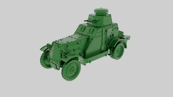 BA-27 Armored Car - wargame3d- 28mm Scale - Russian Army - Bolt Action