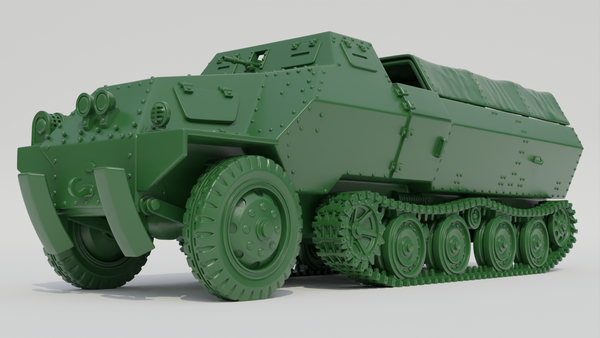 Type 1 Ho-Ha Half-track - Japanese  Army - 28mm Scale - Bolt Action - wargame3d