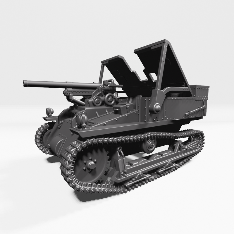 Carden-Loyd Mk.VI with 47mm Gun- Belgan Army - 28mm Scale - Bolt Action - wargame3d