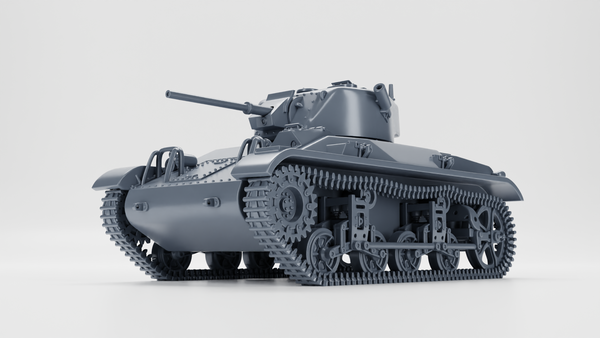 M22 Locust Light Tank - US Army - 28mm Scale - Tank - Miniature - wargame3d