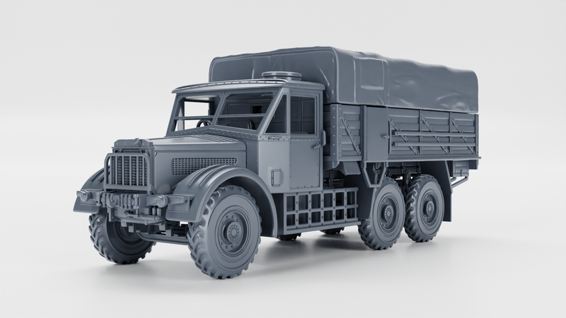 Albion CX22 Heavy artillery tractor (UK) - Heavy Transporters - UK Army - 28mm Scale -  wargame3d
