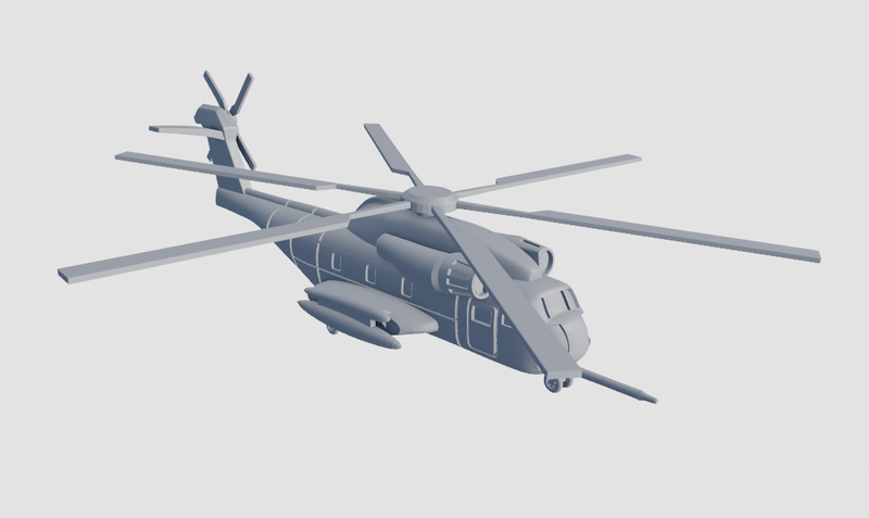 Sikorsky HH-53C Super Jolly Green Giant - Vietnam War Aircraft - 1/144 Scale - wargame3d