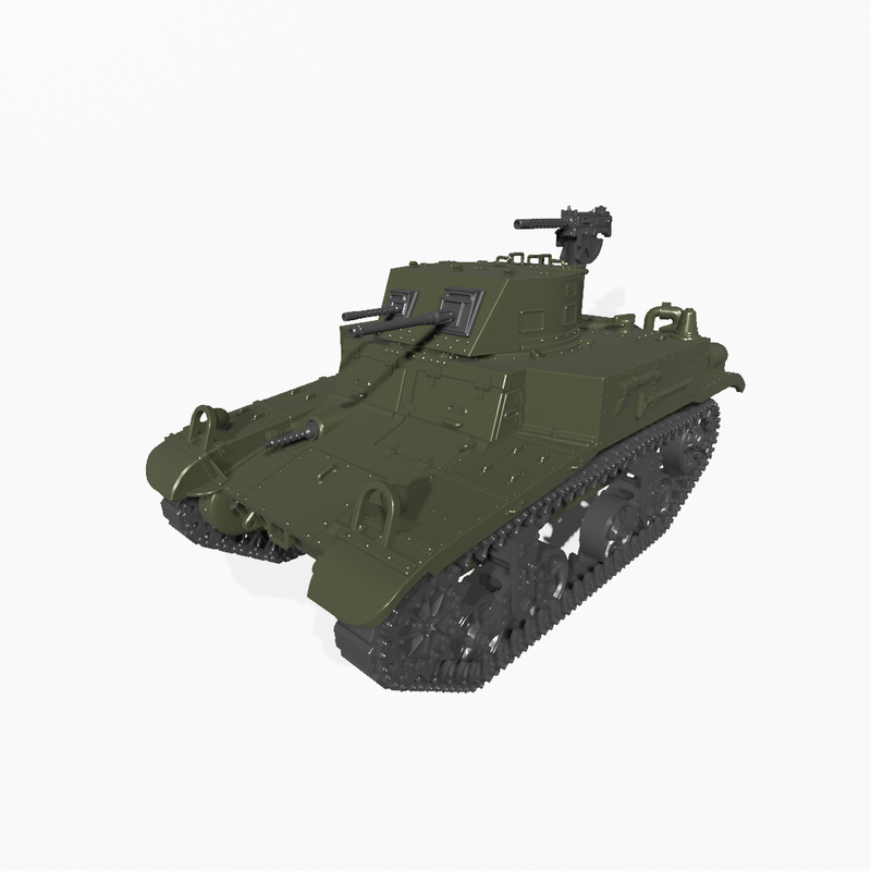 M1 combat car (Light Tank M1) - 28mm Scale - Bolt Action - wargame3d