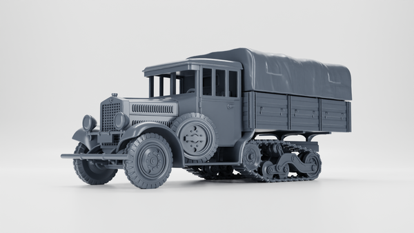 Artillery tractor C4P (Half-track Wz.34) - Polish Army - 28mm Scale - Bolt Action - wargame3d