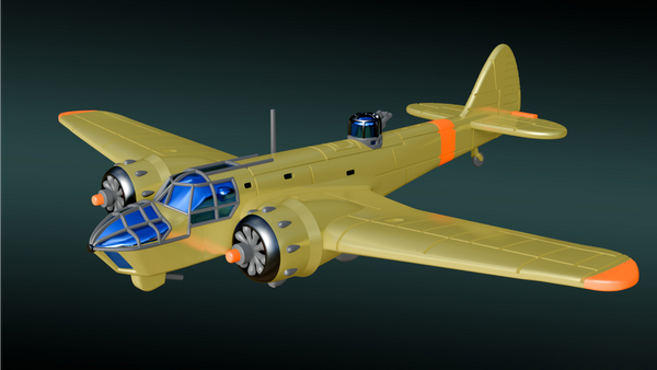 Bristol Blenheim Mk.IV - Aircraft of Varsity Operation - 1/200 Scale - wargame3d