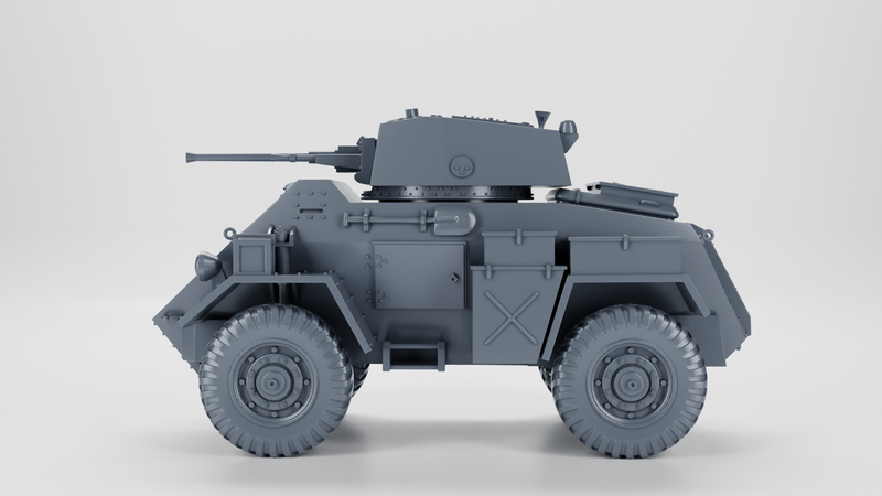 Humber Armored Car Mk.IV - UK Army - 28mm Scale - Bolt Action - wargame3d