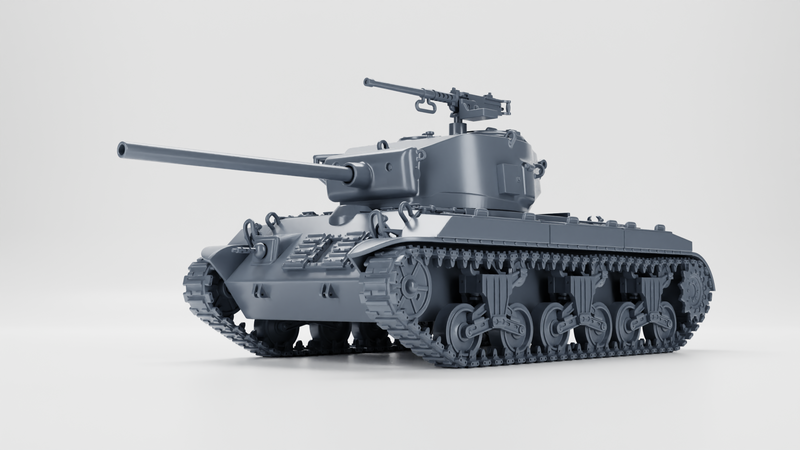 T23 Medium Tank - US Army - 28mm Scale - Tank - Miniature - wargame3d