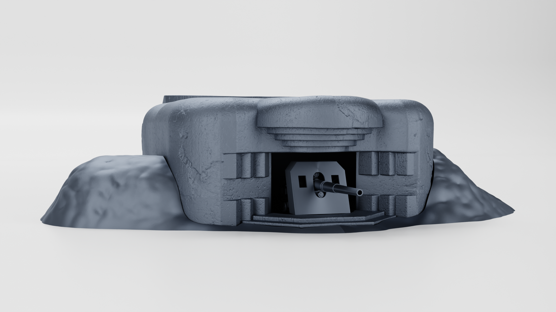 Bunker Regelbau M272 (Germany) - Juno Beach - 28mm Scale -  wargame3d