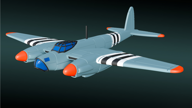 DH.98 Mosquito B Mk.IV Series 2  - Battle Planes of WWII - 1/200 Scale- wargame3d