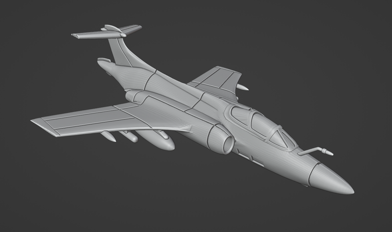 Blackburn Buccaneer S.2B - Operation Desert Storm - 1/200 Scale - wargame3d