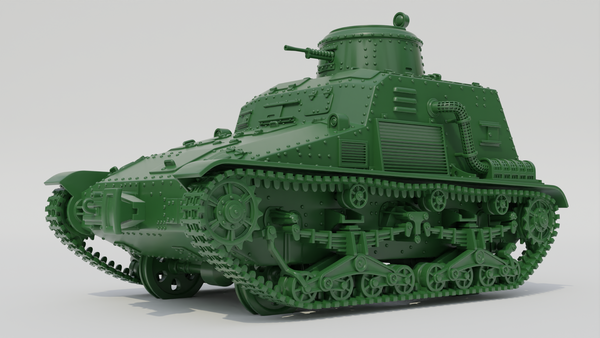 Type 95 So-Ki Armored Railroad Tankette - Japanese  Army - 28mm Scale - Bolt Action - wargame3d
