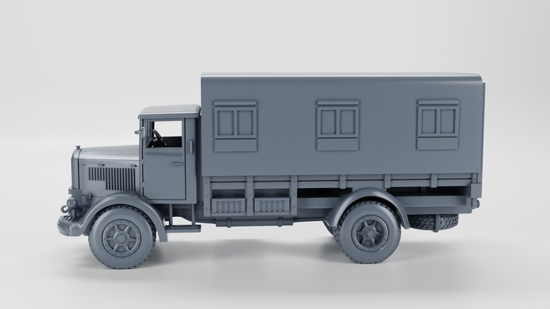 Lancia 3RO Command Truck - Italian Army - 28mm Scale - Bolt Action - wargame3d