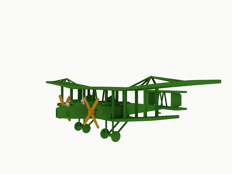 Blackburn Kangaroo RT1 - WWI Bomber Planes - 1/144 Scale - wargame3d