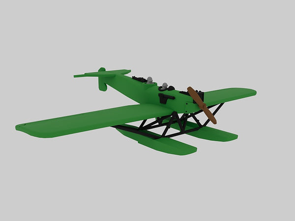 Hansa-Brandenburg W.29 - WWI Seaplanes - 1/144 Scale - wargame3d