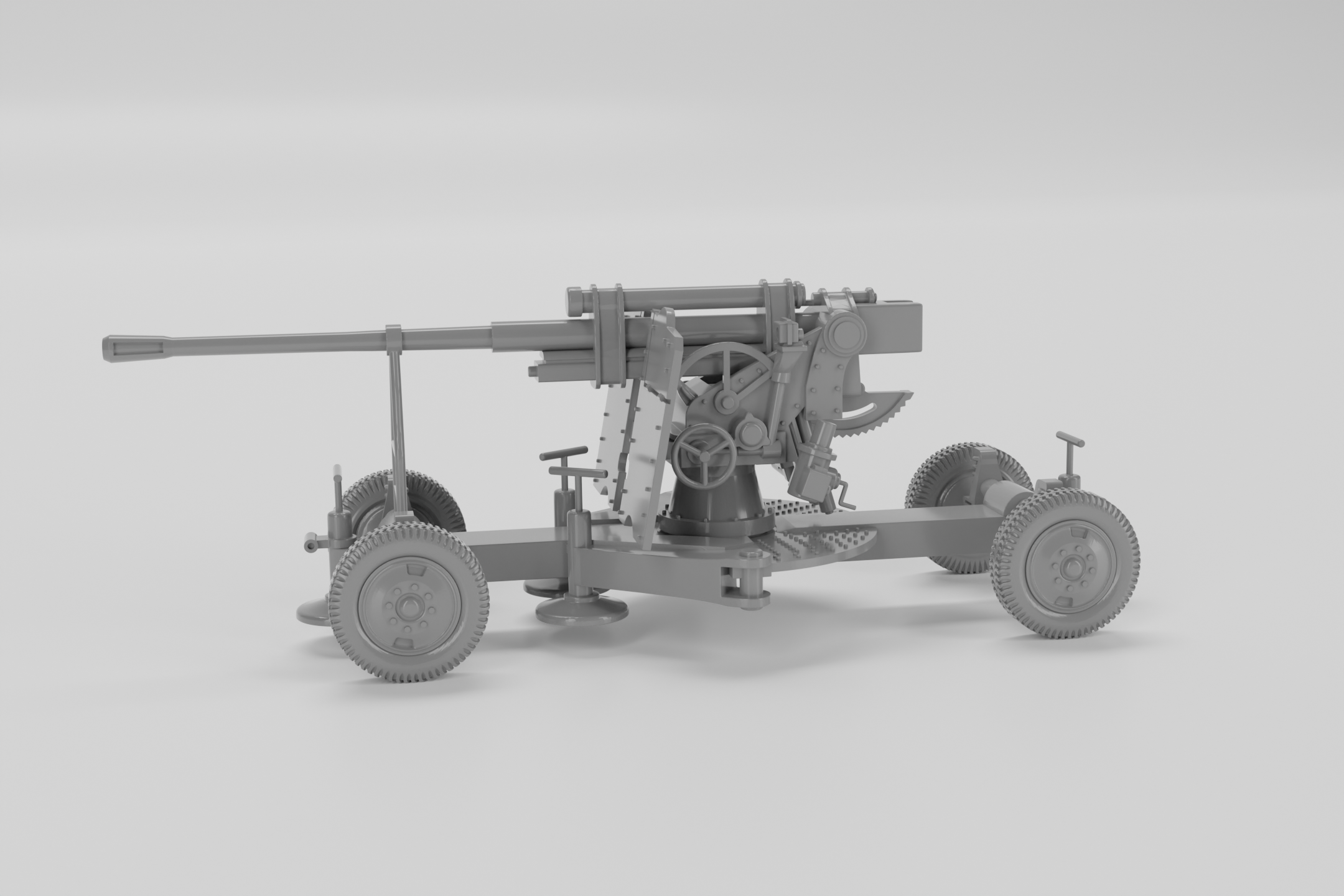 85mm K-52 Heavy AA Gun - Russian Army -  wargame3d- 28mm Scale