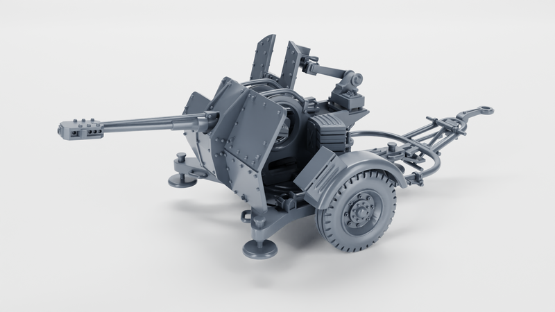 3cm Flak 38-103 Jaboshreck AA gun - WWII - German Army -  wargame3d - 28mm Scale