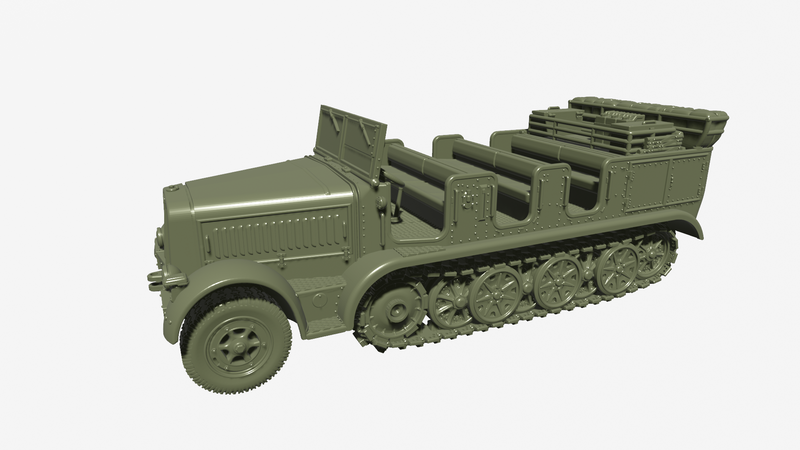 Sd.Kfz.7 - Mittlerer Zugkraftwagen 8t - German Army - 28mm Scale - Bolt Action - wargame3d