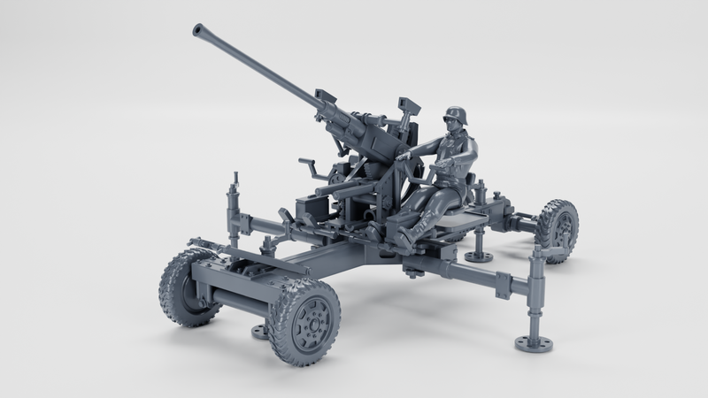 AA gun Bofors 40mm Flak 28 - Other Nations Fighting Vehicles - 28mm Scale -  wargame3d