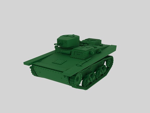 Soviet light tank T-37A - Russian Army - Bolt Action - wargame3d- 28mm Scale