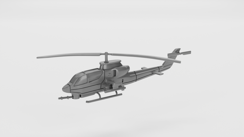 Bell AH-1G Huey Cobra - Vietnam War Aircraft - 1/200 Scale - wargame3d