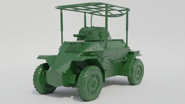 40M Csaba Armoured Car - Hungarian Army - 28mm Scale - Bolt Action - wargame3d