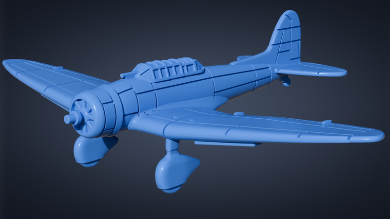 Aichi D3A - Val - Aircraft of Varsity Operation - 1/200 Scale - wargame3d