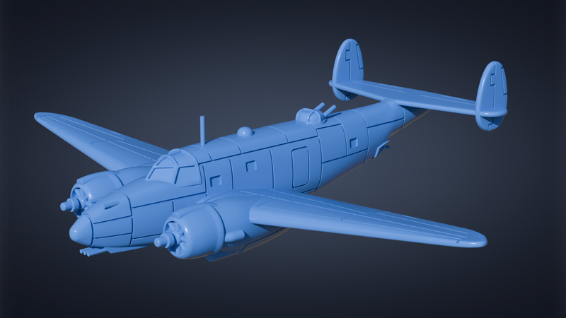 Lockheed Ventura PV-1 - Aircraft of Varsity Operation - 1/200 Scale - wargame3d