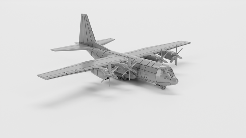 Lockheed C-130 Hercules - Vietnam War Aircraft - 1/200 Scale - wargame3d