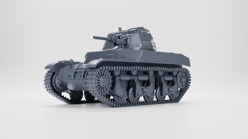 Medium Tank ACG-1 (Renault AMC-35) - Belgan Army - 28mm Scale - Bolt Action - wargame3d