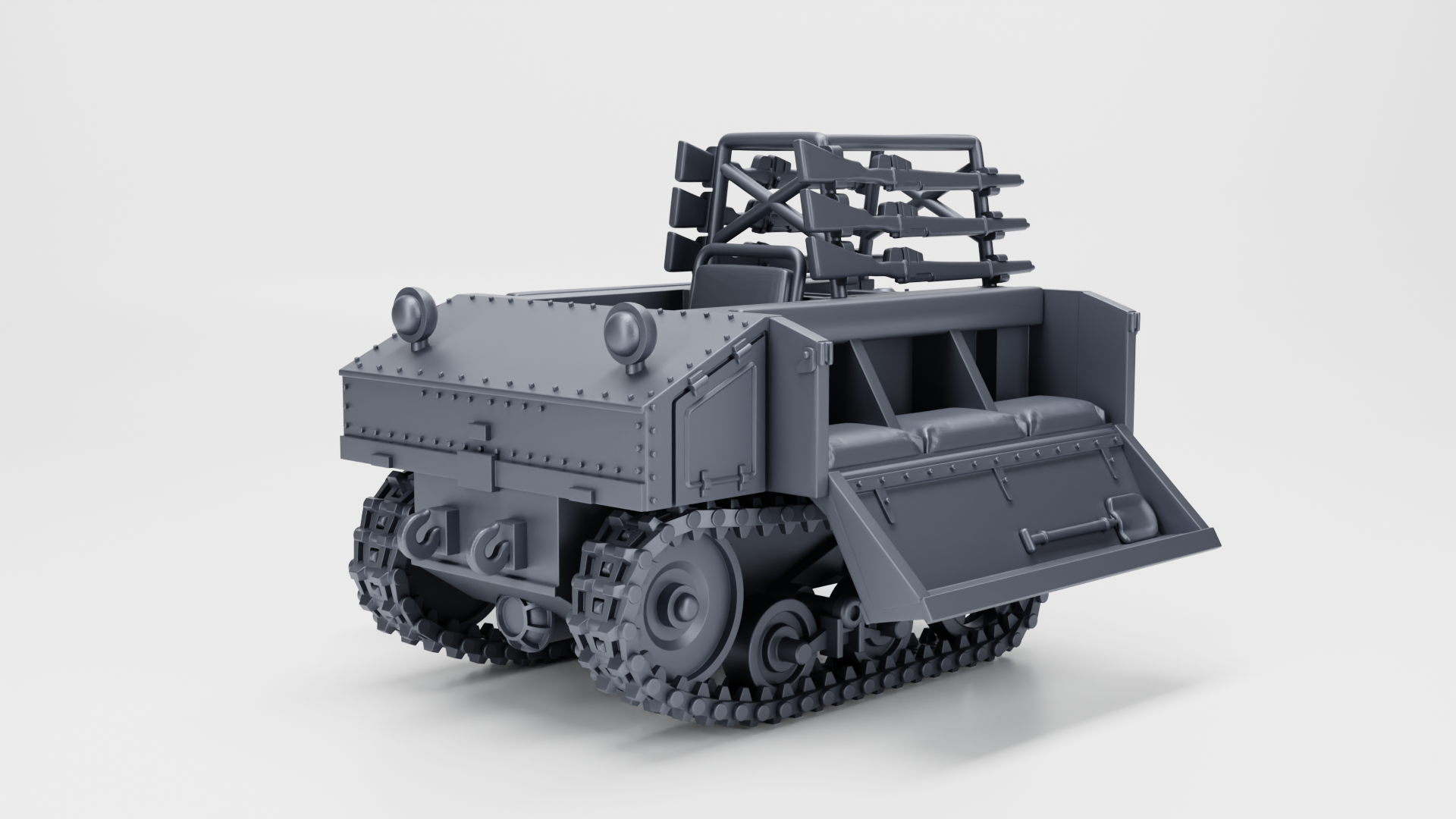 Vickers Utility Tractor VLC (Dutch version) - Fighting Vehicles of the East Indies Armies - UK Army - 28mm Scale -  wargame3d