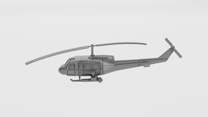 Bell UH-1 Iroquois - Vietnam War Aircraft - 1/200 Scale - wargame3d