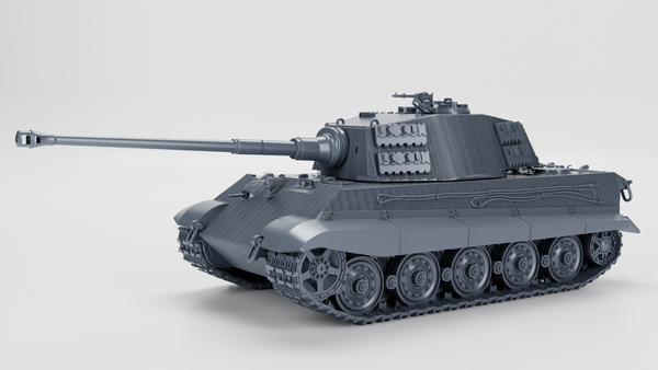 Tiger II Ausf B Zimmerit Henschel Turret - WWII - German Army -  wargame3d- 28mm Scale