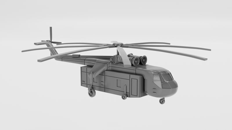 Sikorsky CH-54 Tarhe - Vietnam War Aircraft - 1/200 Scale - wargame3d