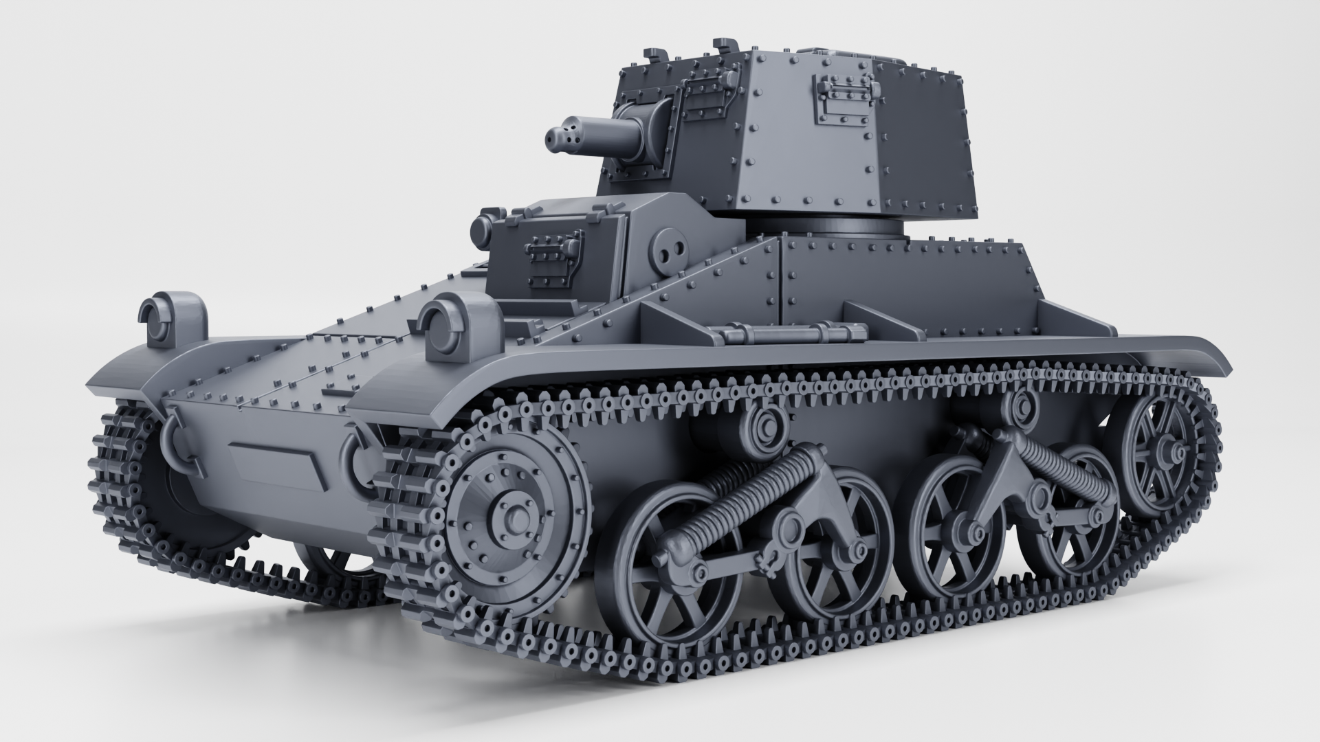 Vickers Light Tank Dutchman (M1936 Dutchman) - Fighting Vehicles of the East Indies Armies - UK Army - 28mm Scale -  wargame3d