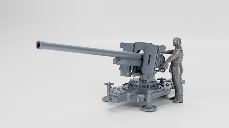 Anti-tank gun 7.62cm PAK 36 - WWII - German Army - Bolt Action - wargame3d - 28mm Scale