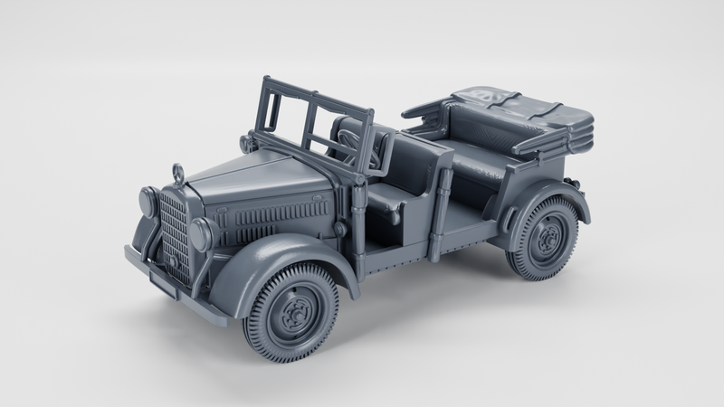 Mercedes Benz W152 (Type G5) - Other Nations Passenger Vehicles - 28mm Scale - Bolt Action - wargame3d