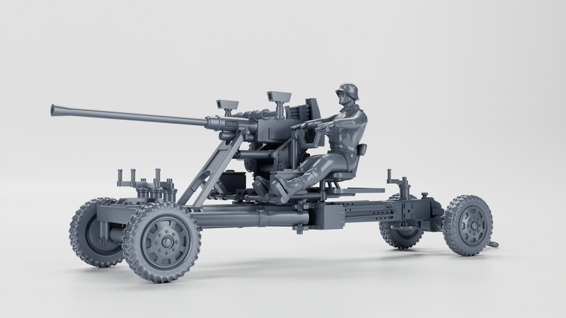 AA gun Bofors 40mm Flak 28 - Other Nations Fighting Vehicles - 28mm Scale -  wargame3d