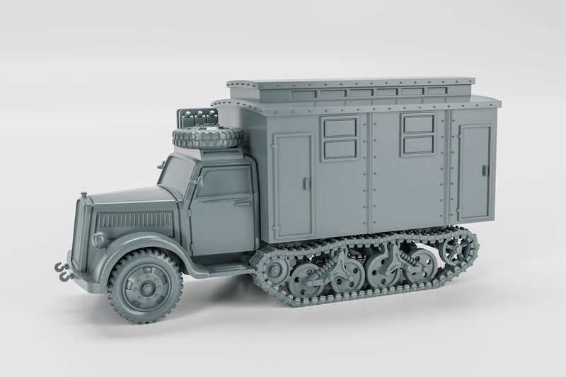 Sd.Kfz.3 Maultier Ambulance - German Army - 28mm Scale - Bolt Action - wargame3d