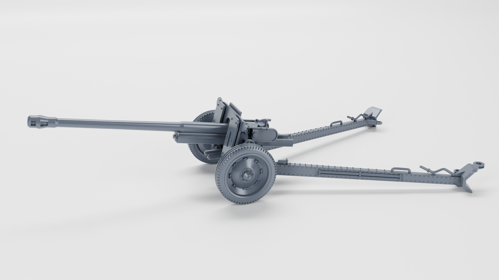 Anti-tank gun 7.62cm PAK 36 - WWII - German Army -  wargame3d - 28mm Scale
