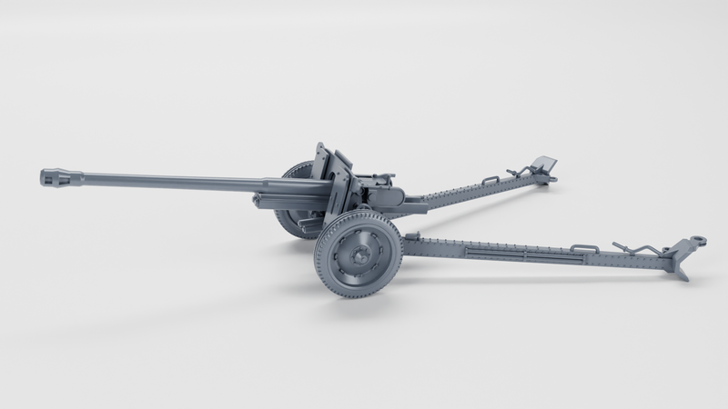 Anti-tank gun 7.62cm PAK 36 - WWII - German Army - Bolt Action - wargame3d - 28mm Scale