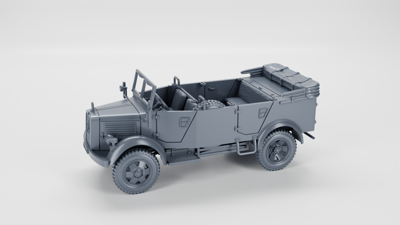 Mercedes L1500A Personnel Carrier - WWII - German Army -  wargame3d - 28mm Scale