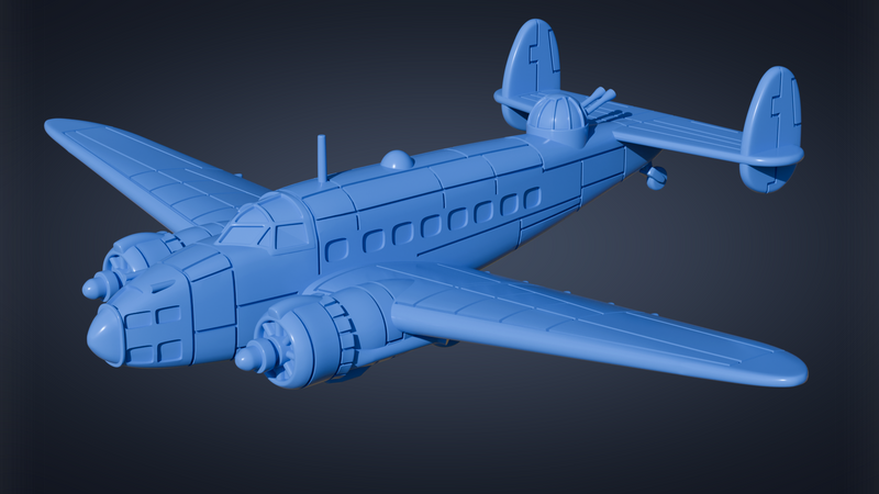 Lockheed Hudson - Aircraft of Varsity Operation - 1/200 Scale - wargame3d