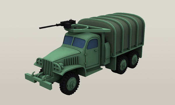 GMC CCKW 2.5 ton 6×6 truck - US Army - Bolt Action - wargame3d- 28mm Scale